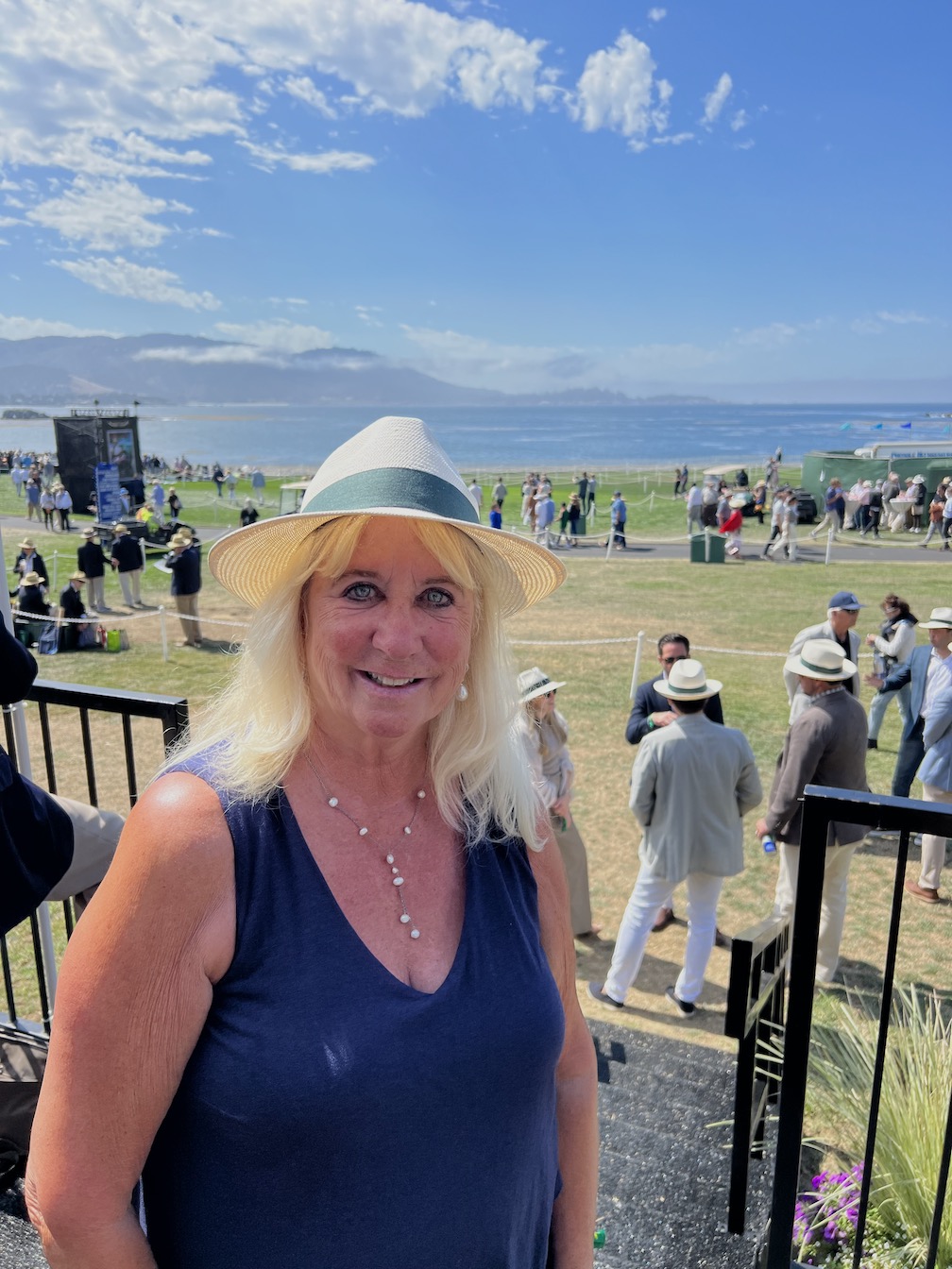 Roberta Naas at Pebble Beach Concours d' Elegance 2023 with Rolex