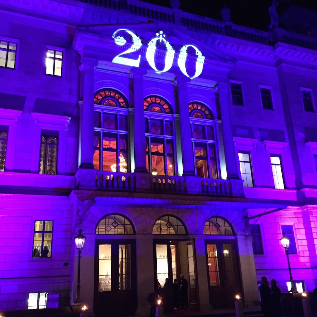 The 200th birthday celebration in honor of Ferdinand A. Lange took place at the Schloss Albrechtsberg castle in Dresden