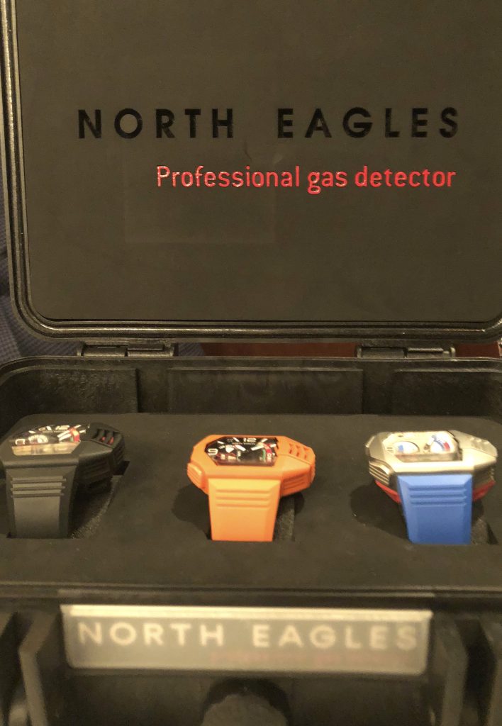 North Eagles H2S Professional Gas Detector watch retails for $995. 