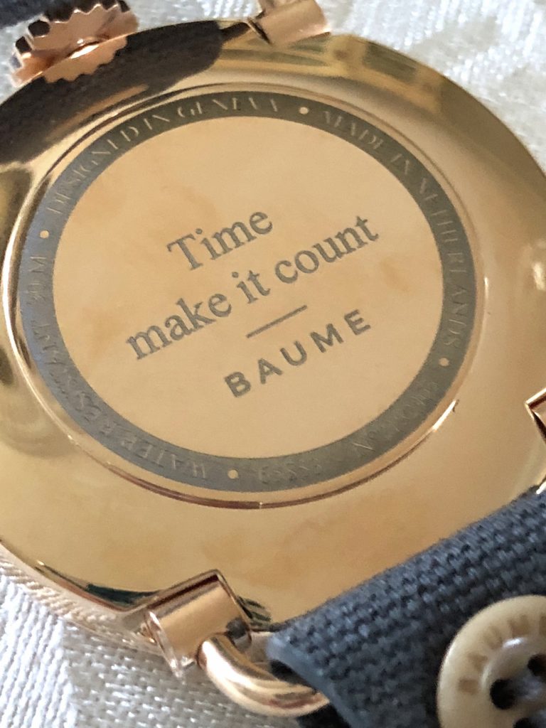 You can even personalize the back of your Baume watch. 