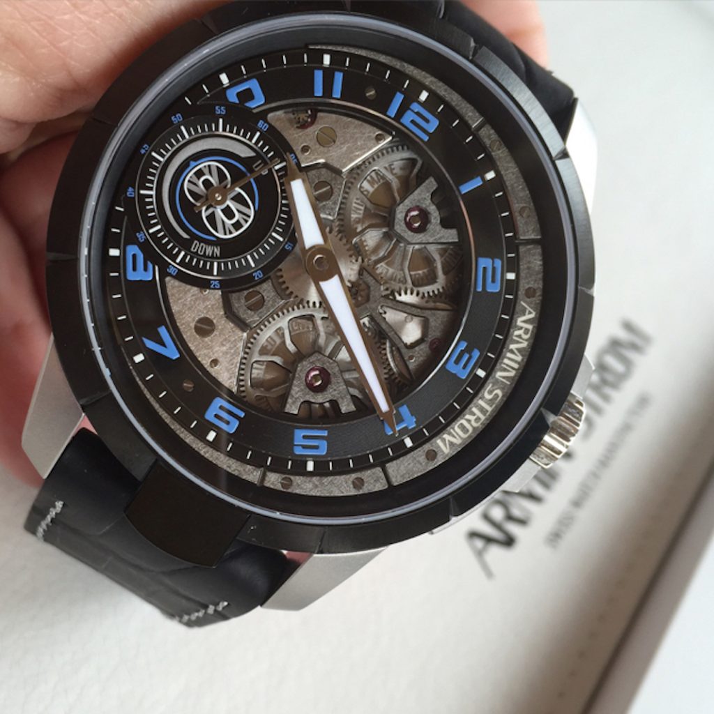 Armin Strom Limited Edition Max Chilton Edge Double Barrel watch, designed with Chilton. (Photo: R. Naas) 