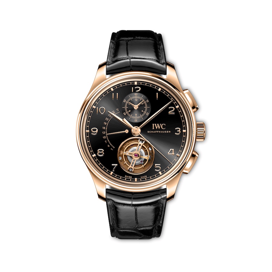IWC Portugieser Tourbillon Retrograde Chronograph in Armor Gold®