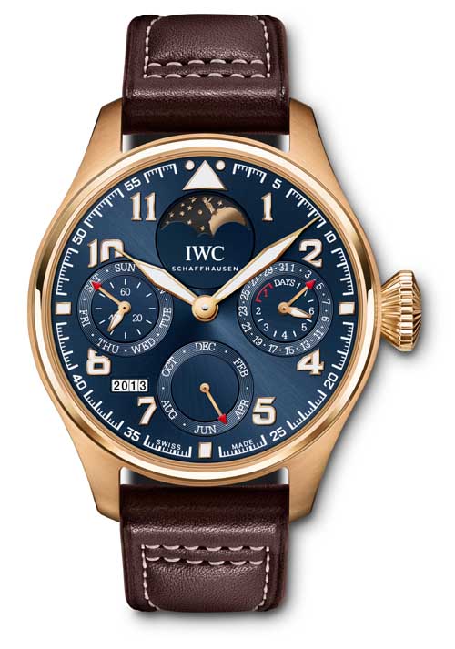 The Big Pilot's Watch Perpetual Calendar Edition ''Le Petit Prince'' (here in red gold, Ref. IW502802) fuses elegance and mechanical craftsmanship of the highest order.