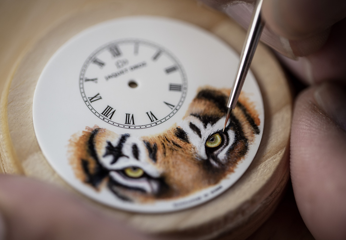 Jaquet Droz Petite Heure Minutes Tiger 