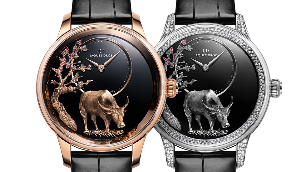 Jaquet Droz Petite Heure-Minute Year of the Ox watch. 