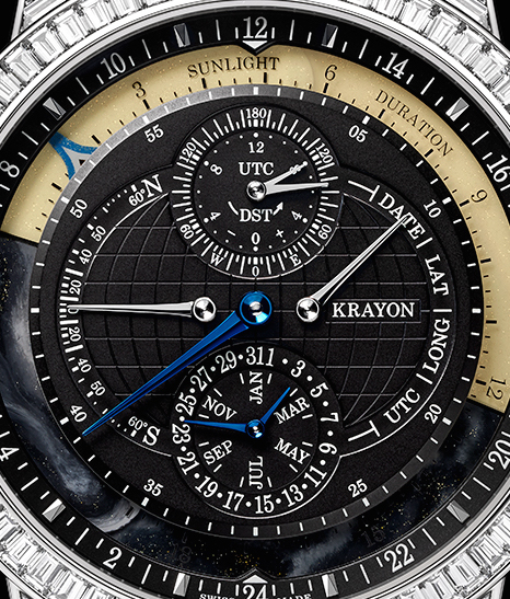 Close up of the Krayon Everywhere Horizon watch. 