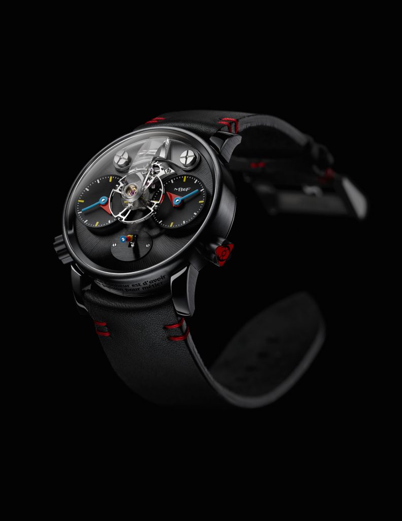 MB&F LM1 Silberstein watch in black PVD titanium 