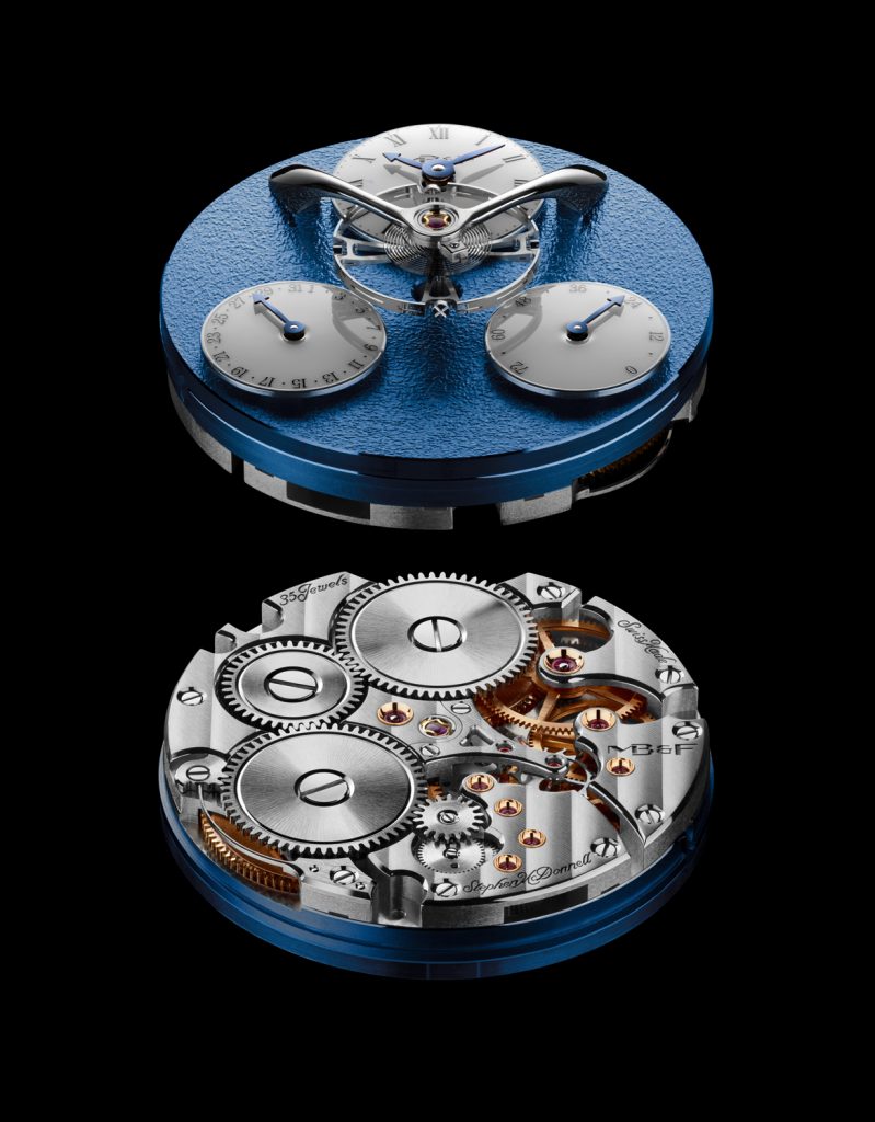 Splitting the escapement for the MB&F LM SE watch, and placing components on different sides of the engine, required extreme technical prowess and an extra long arbour. 