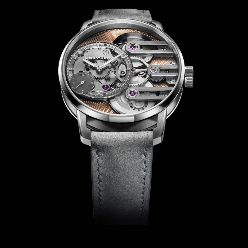 Armin Strom’s Gravity Equal Force Ultimate Sapphire Salmon watch