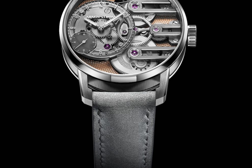 LR_AS_GEF_US_Salmon_Cobra Armin Strom’s Gravity Equal Force Ultimate Sapphire Salmon watch