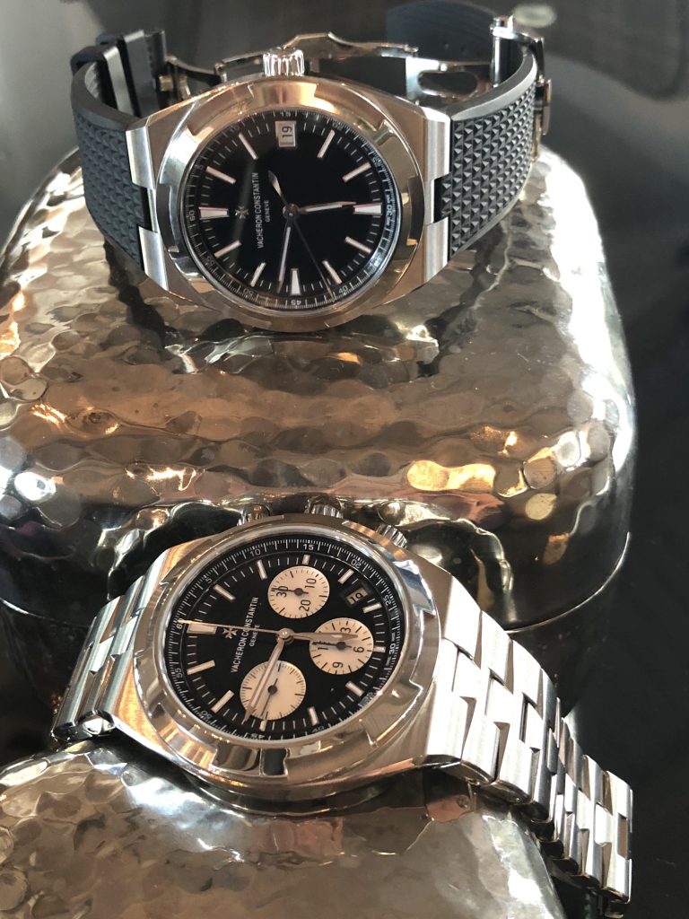 Vacheron Constantin Overseas Chronograph, black dial, reverse panda