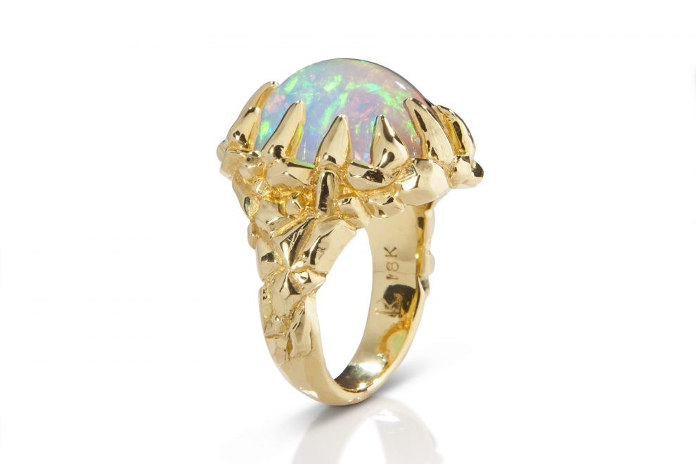 LisaKim_AuroaraBorealisRing_ethiopianopal18k