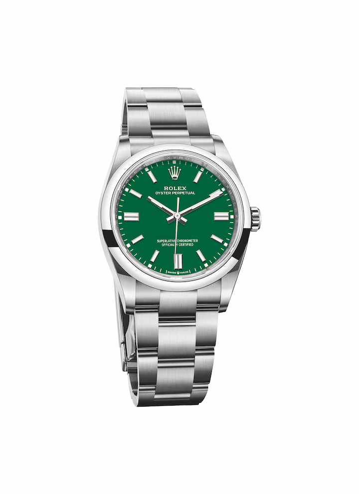 Rolex Oyster Perpetual green dial 