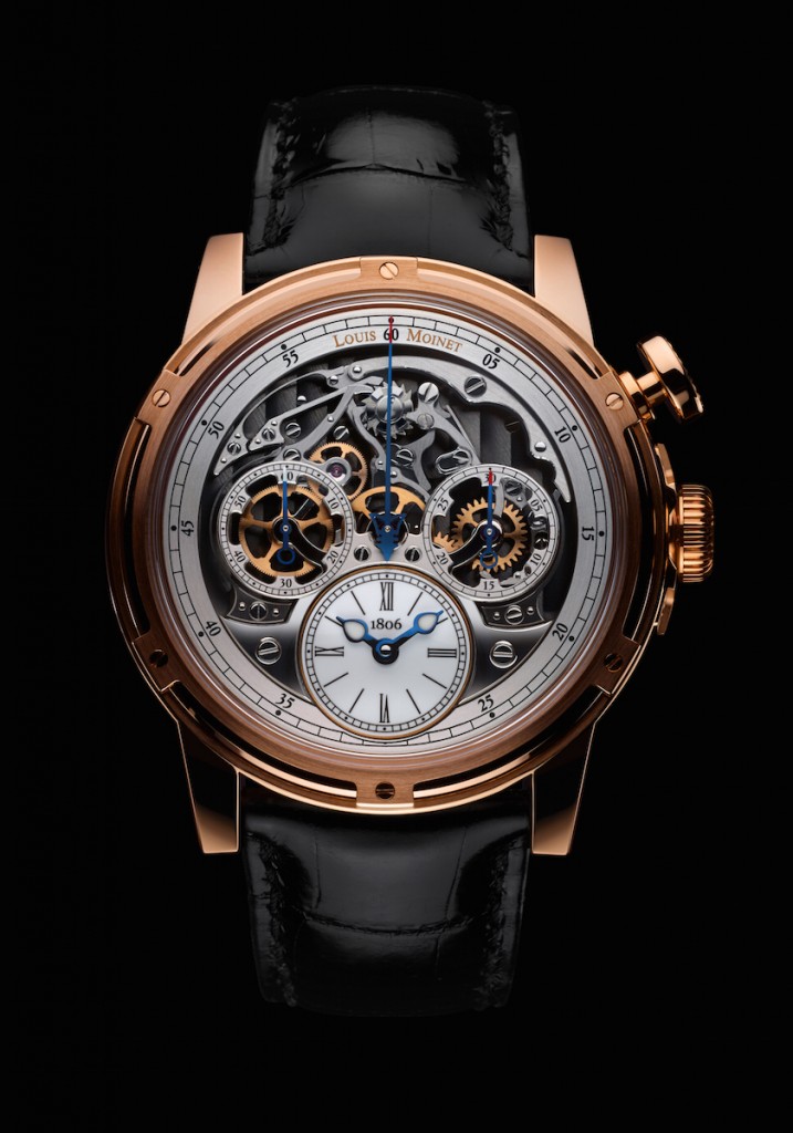 The chronograph of the watch takes center stage on the upper portion of the dial and is fully revealed to the wearer 