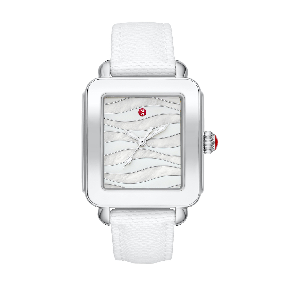 Stainless steel Michele Deco Sport with #tide Ocean Material strap