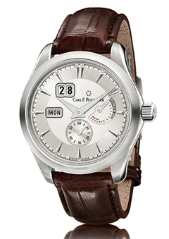 The Manero Power Reserve houses a patented shock absorber system. 