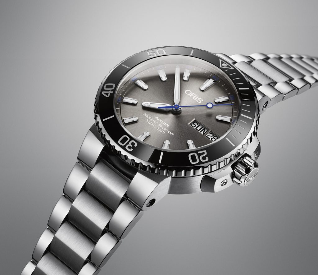 Limited Edition Watch based on the Aquis, is water resistant to 500 meters. 