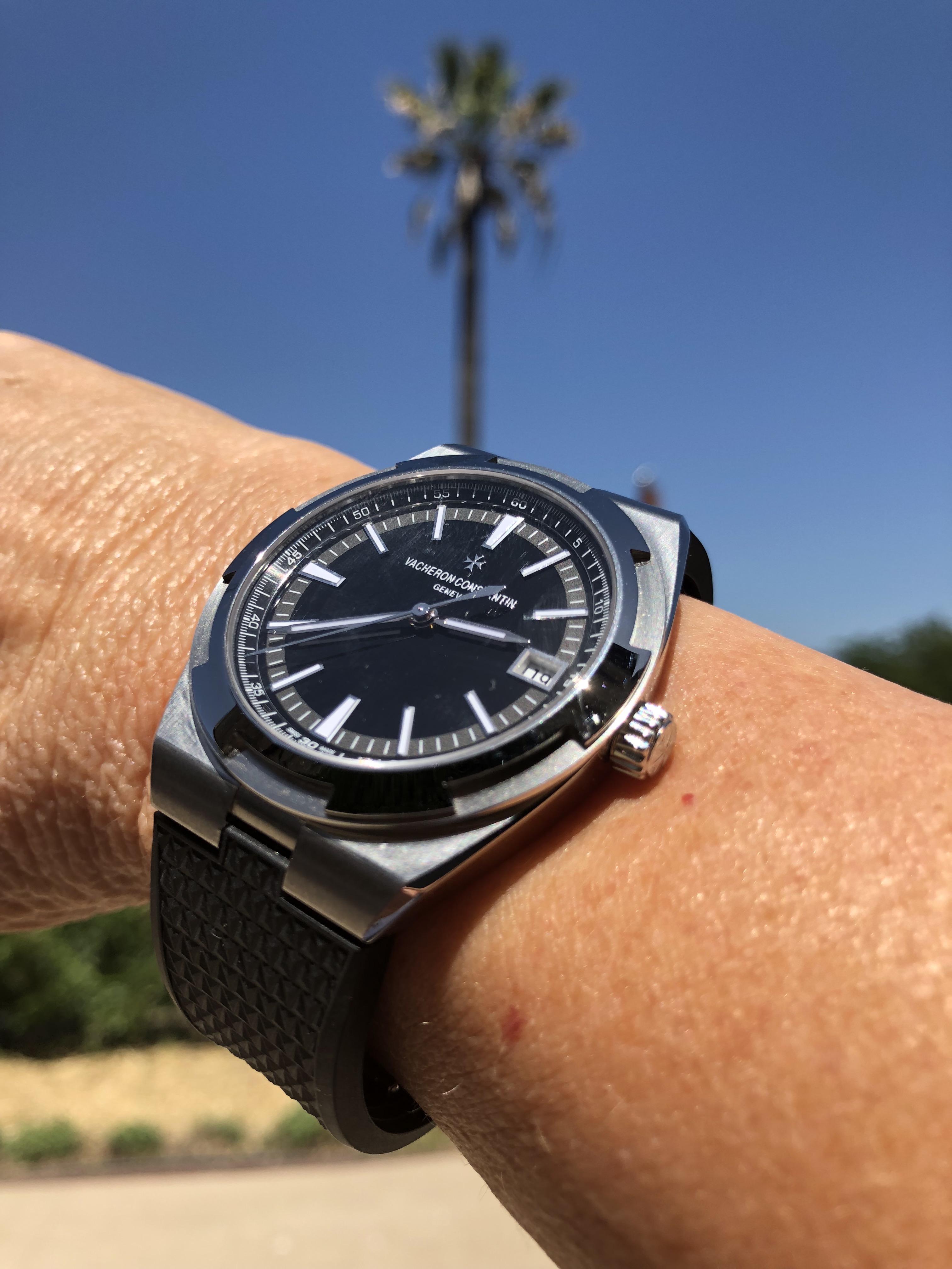 Vacheron overseas sales black dial