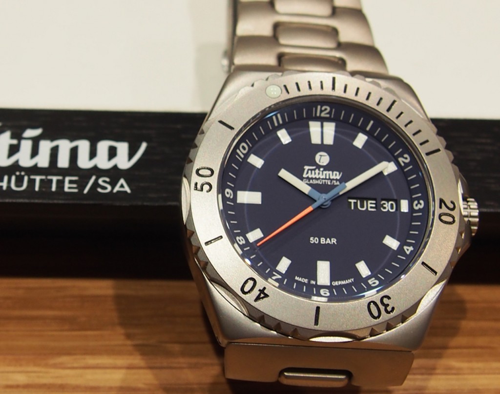 The M2 Seven Seas is made in Tutima's workshops in Glashutte, Germany, to exacting standards. 