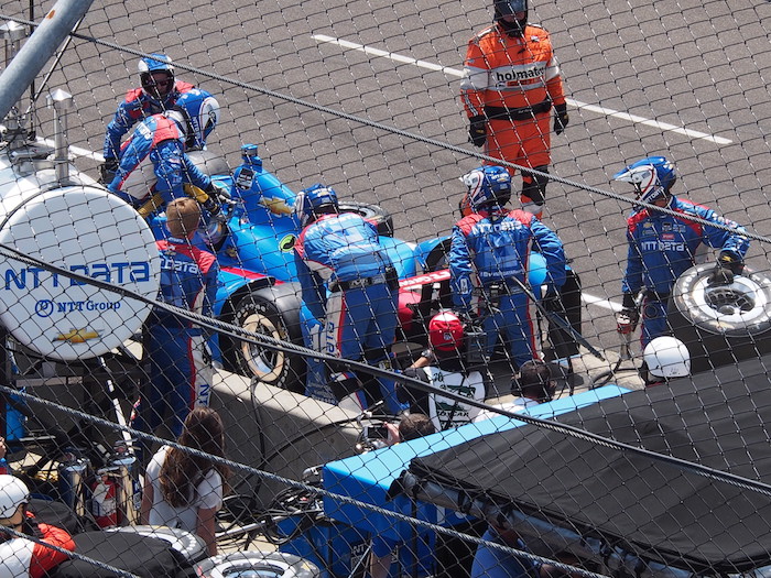 The pits, where tires are changed in seconds, and where a stop could mean the difference between a win or loss