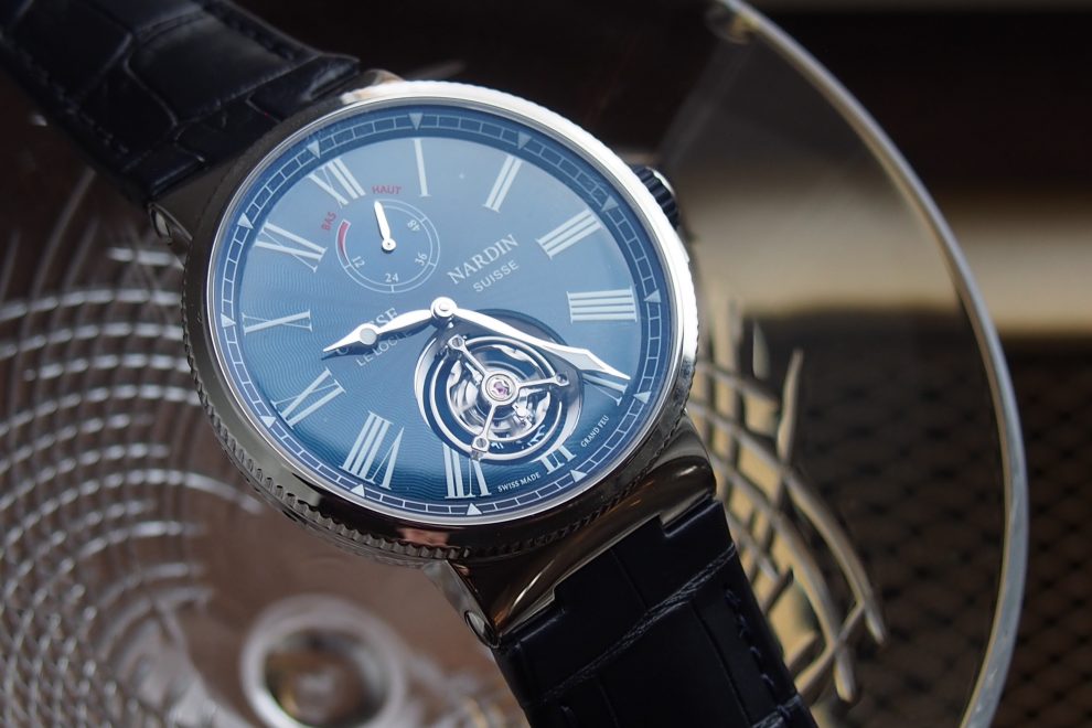 OLYMPUS DIGITAL CAMERA The Ulysse Nardin Marine Tourbillon Blue Grand Feu watch carries an amazing price point for a tourbillon.