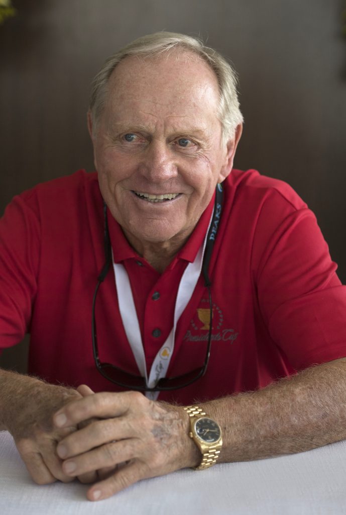 Jack Nicklaus, the Golden Bear, at the President's Cup 2017. 