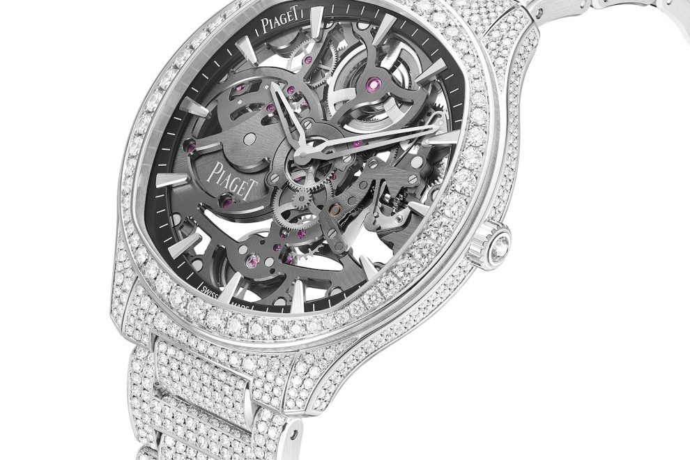 Piaget Polo Skeleton Diamond Paved_G0A47005_Side Piaget Polo Skeleton Diamond Pave, Watches and Wonders Geneva 2022