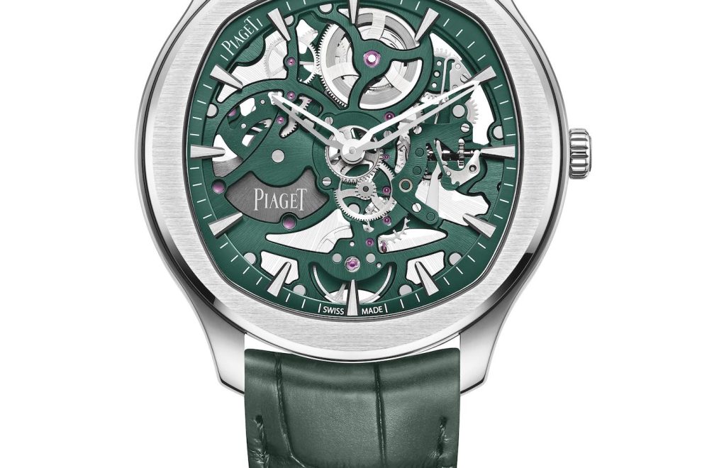 Piaget Polo Skeleton with Green gator strap Piaget Polo Skeleton with Green gator strap