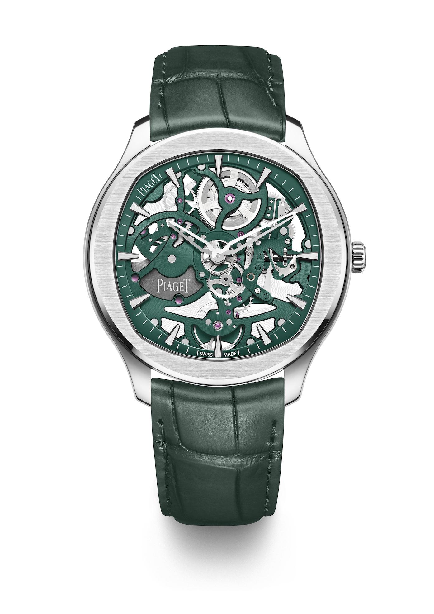 Piaget Polo Skeleton with Green gator strap