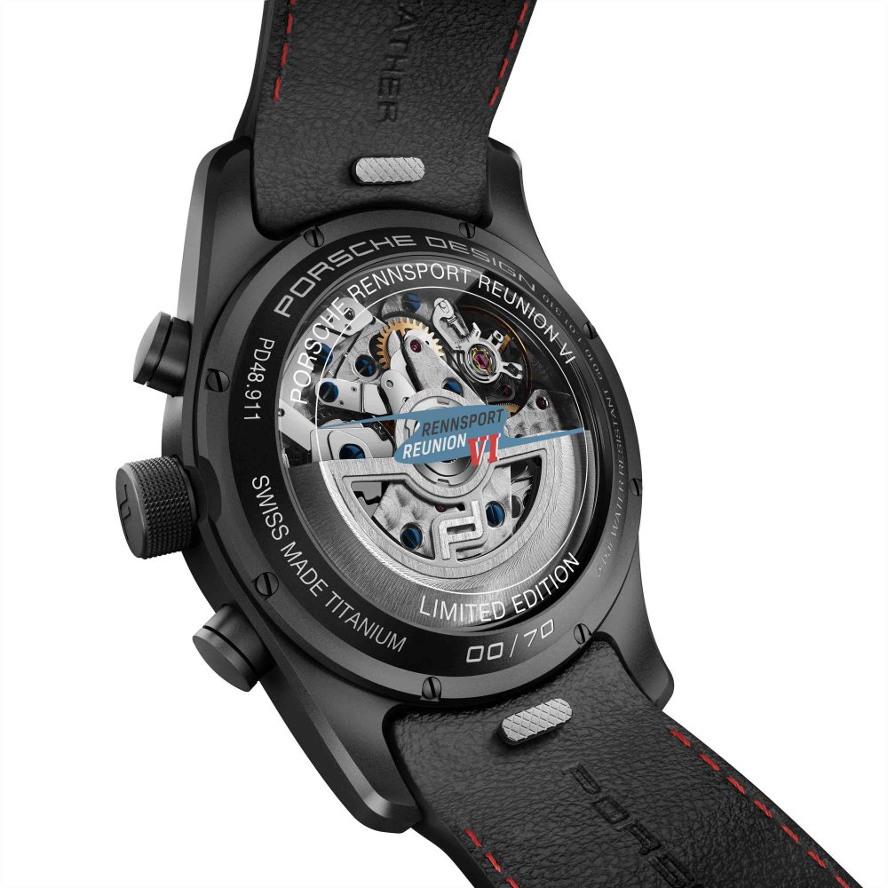 Porsche Design Chronotimer Rennsport Reunion VI Limited Edition watch celebrates 70 years of Porsche. 