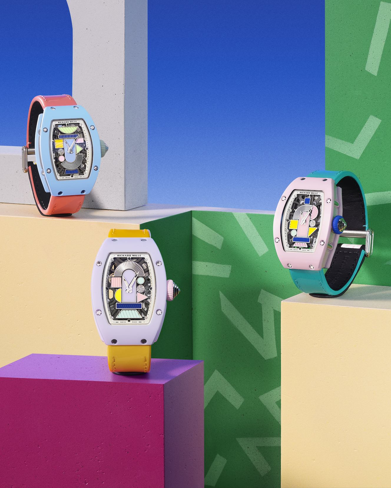 Richard MIlle RM 07-01 Colored Ceramic Capsule collection: Endless Summer. 