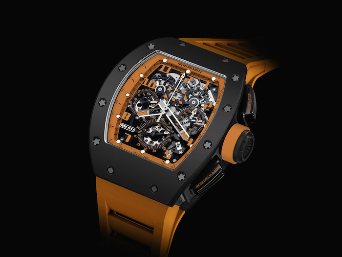 RM 011 Automatic Flyback Chronograph Storm in orange