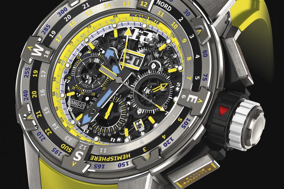 RM60-01 StBARTH Final Richard Mille RM 60-01 Les Voiles de St. Barth 2018 Automatic Flyback Chronograph Regatta watch.