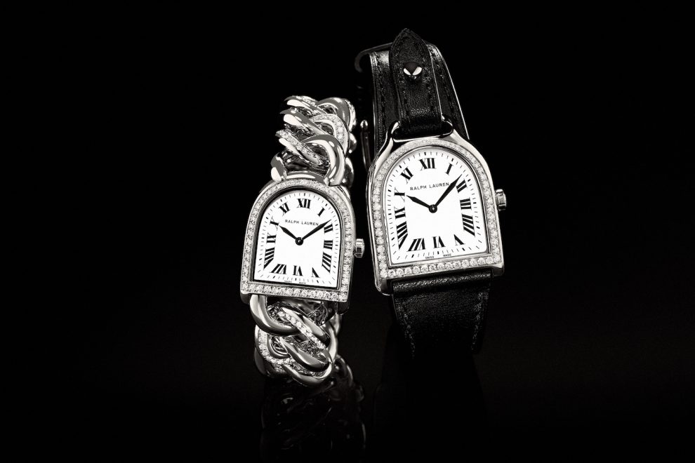 Ralph Lauren Stirrup Petite-Link and Stirrup Small watches.