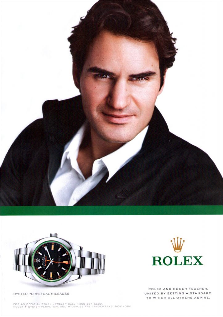 Roger Federer Gets $15 Mn to Endorse Rolex Watches