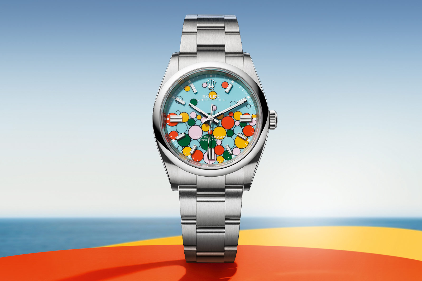 Rolex Oyster Perpetual Celebration Bubbles watch.