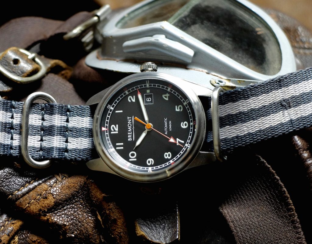 Bremont AIRCO Mach 1 on nylon NATO strap. 