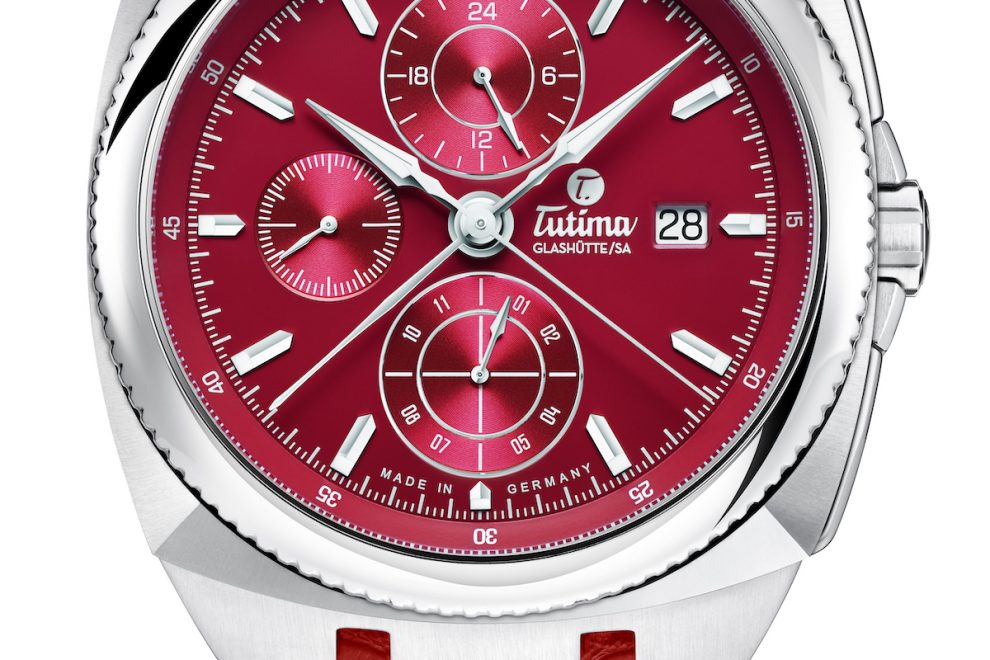 SaxonOne Chrono 6420-09 Frontale Schatten+Spiegelung sf2 Tutima SaxonOne Chrono