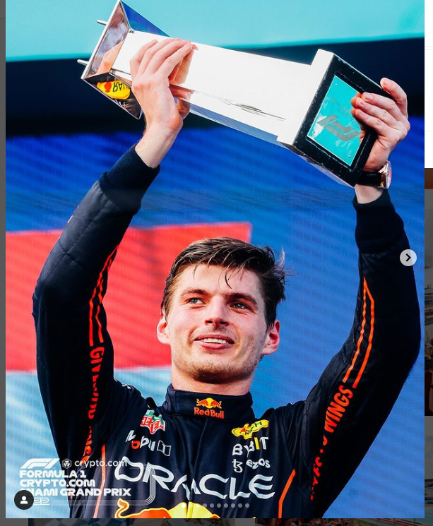 Max Verstappen won the first-ever F1 Miami race. 