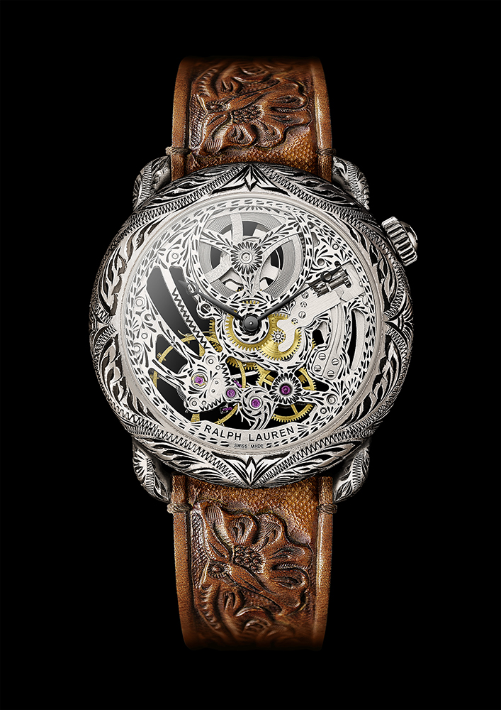 Ralph Lauren Western Collection round watch.