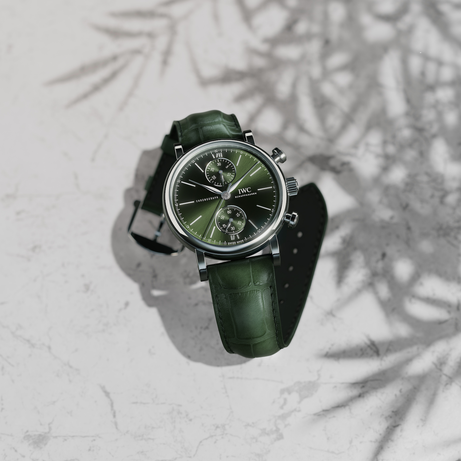  IWC Portofino in green. 