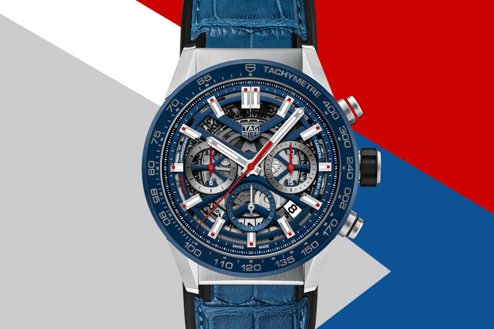 TAGHeuer_Carrera Heuer 02_2018 (3) The blue version of the new TAG Heuer Carrera Heuer 02 with Heuer 02 Manufacture Movement