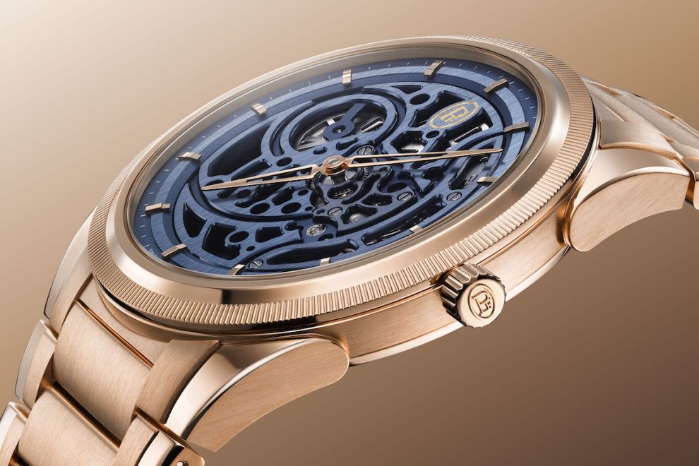 Parmigiani Fleurier Tonda PF Skeleton Rose Gold Milano Blue