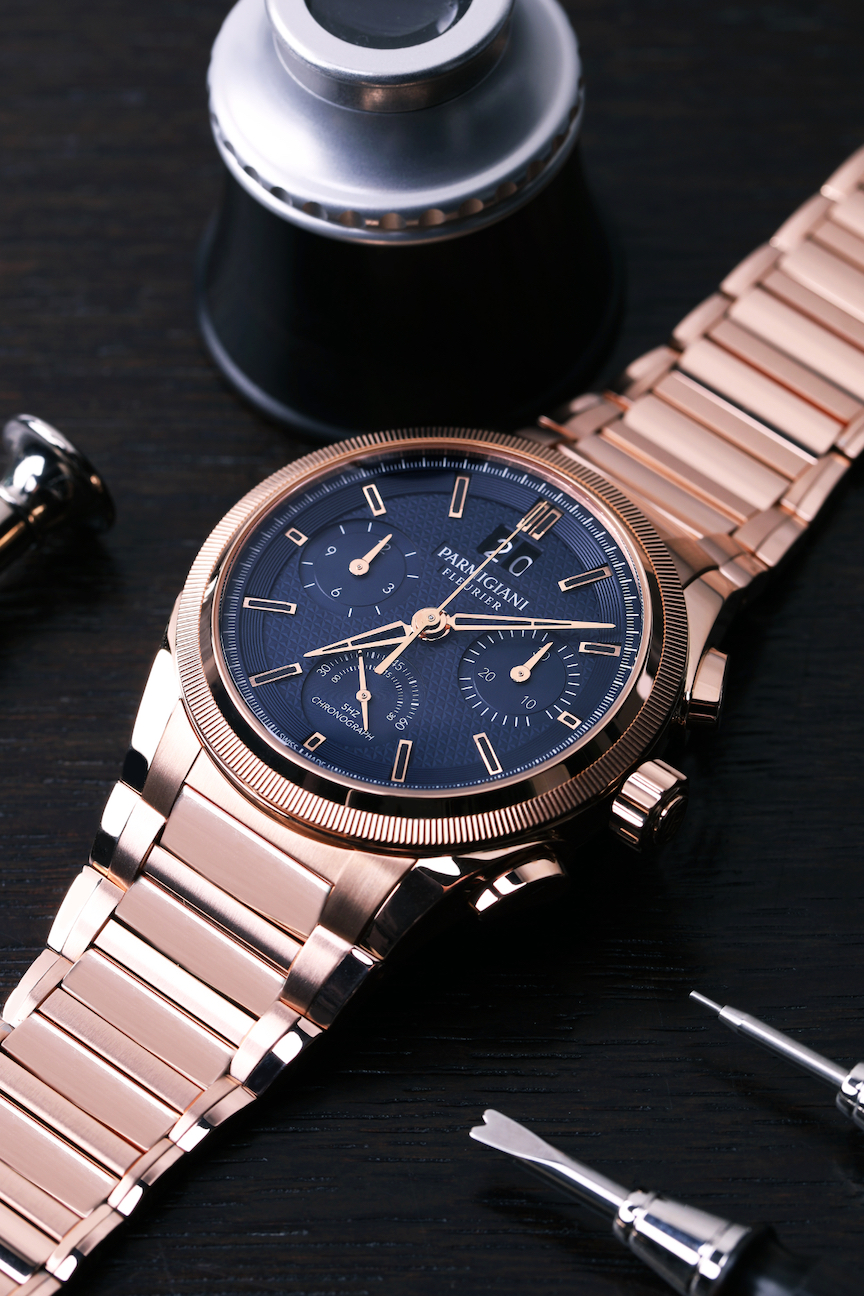 Parmigiani Fleurier Tondagraph GT Rose Gold Blue