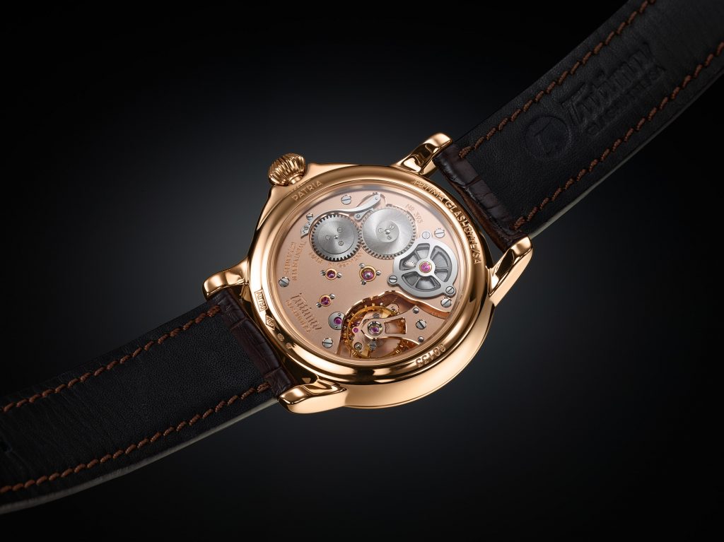 The movement for the Tutima Patria Power Reserve was made entirely in-house in Glashutte. 