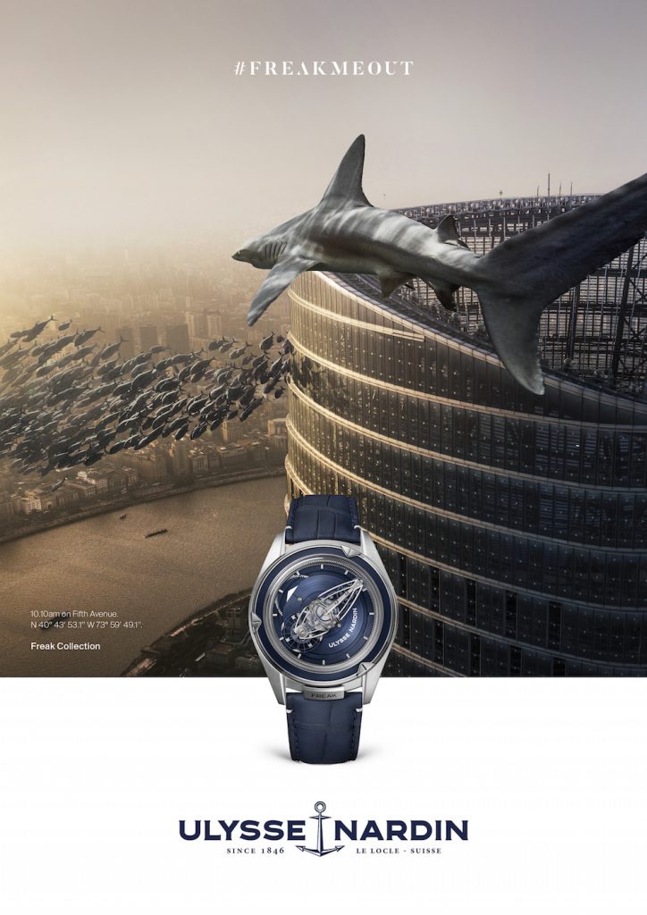 Pudong version of the Ulysse Nardin #Freakmeout campaign.