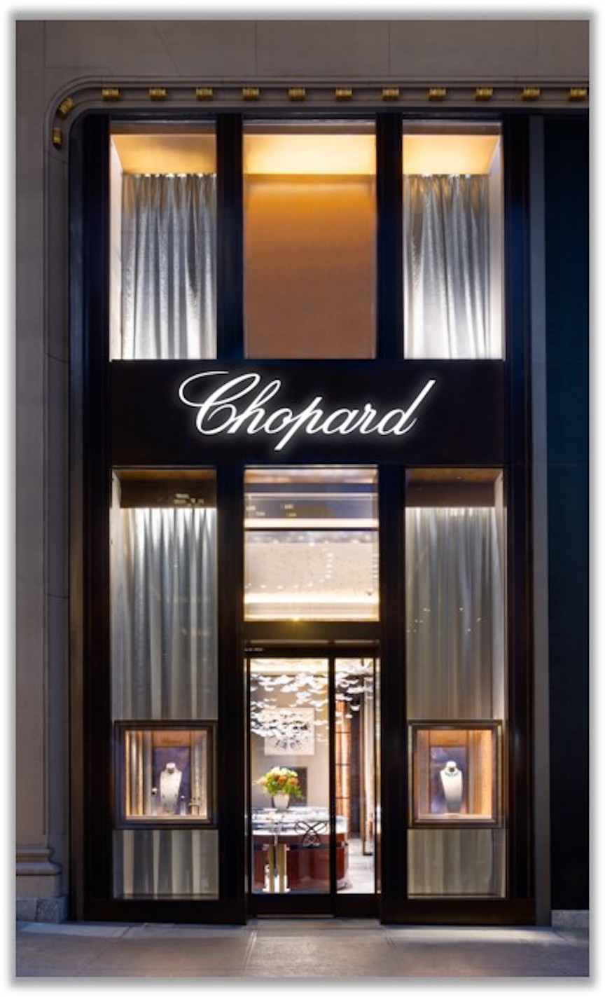 Chopard Fifth Avenue flagship store. 