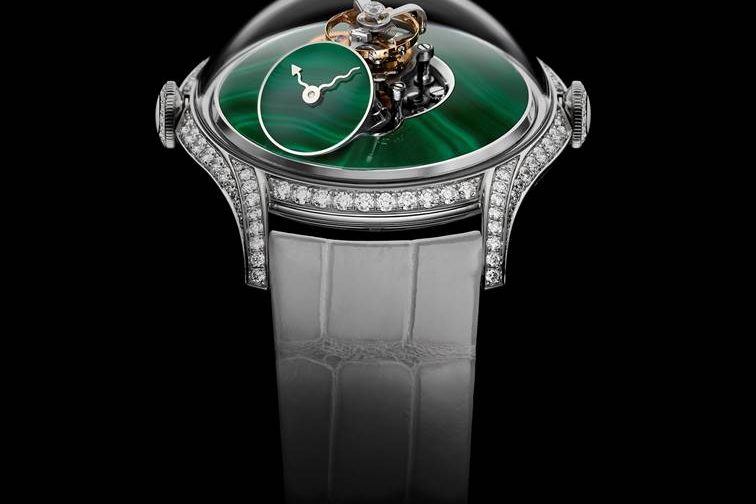 MB&F Legacy Machine FlyingT with malachite dial.
