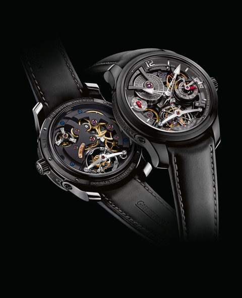 Greubel Forsey Double Tourbillon Technique in Black Titanium. 