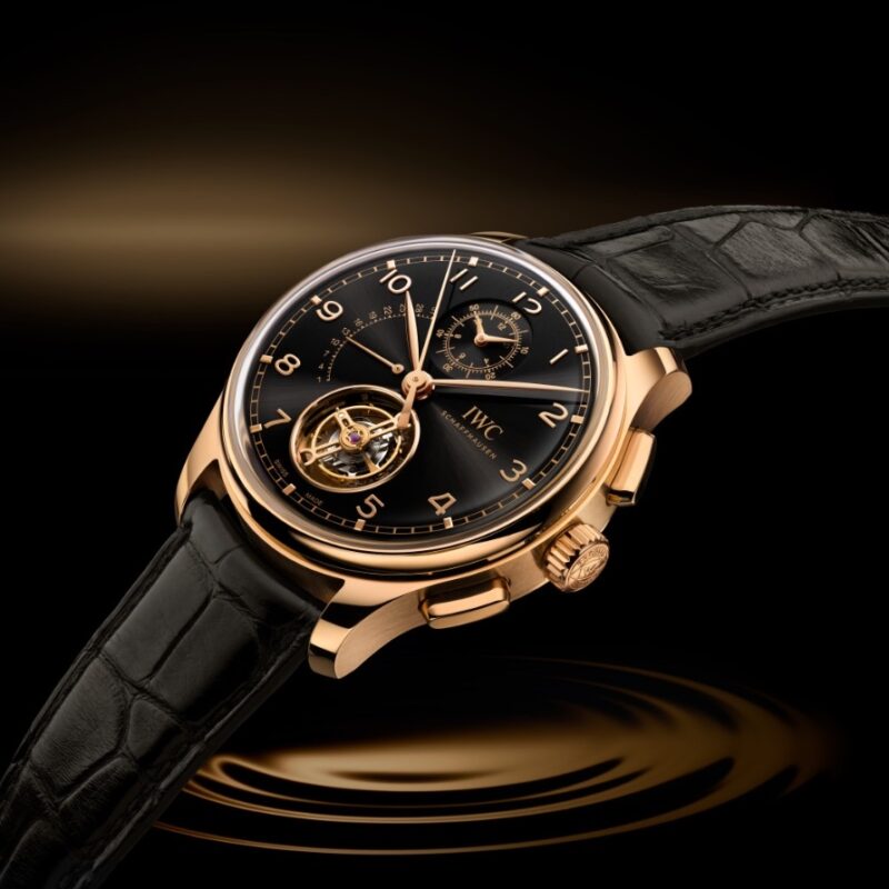 IWC  Portugieser Tourbillon Retrograde Chronograph in Armor Gold®